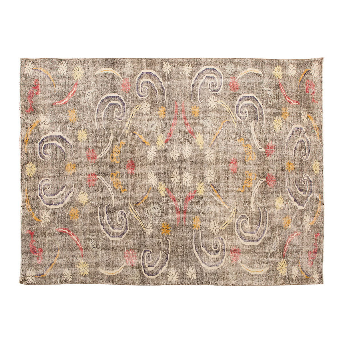 Vintage Large Rug, Oushak Area Rug 6'7" x 9'4" feet 200 x 285 cm