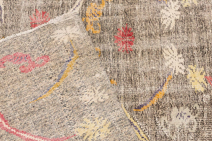 Vintage Large Rug, Oushak Area Rug 6'7" x 9'4" feet 200 x 285 cm