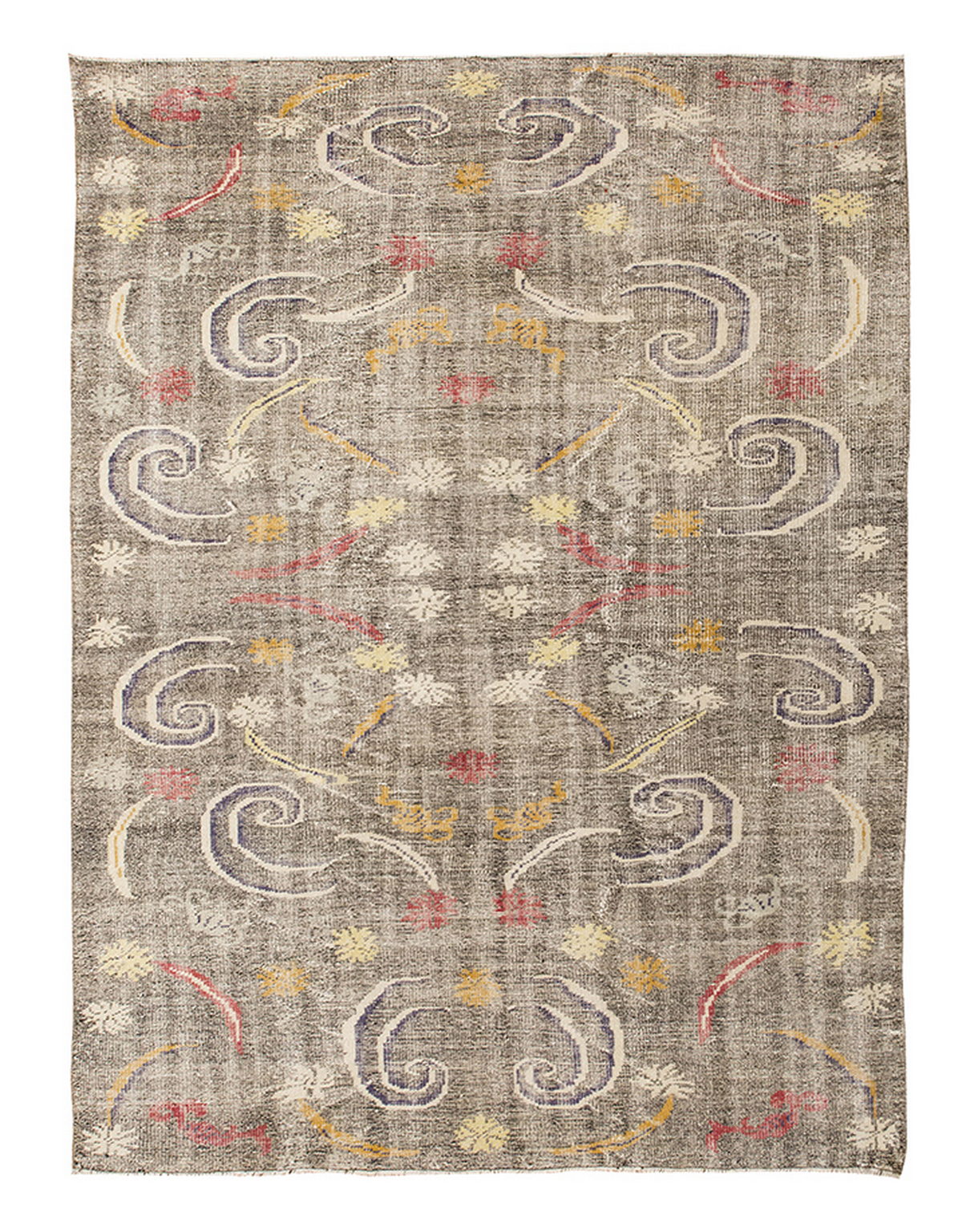Vintage Large Rug, Oushak Area Rug 6'7" x 9'4" feet 200 x 285 cm