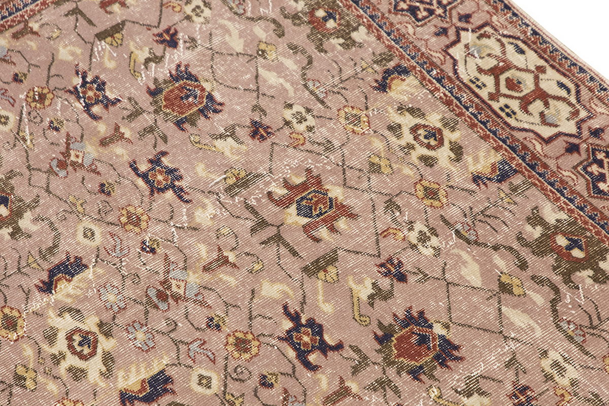 Vintage Large Rug, Oushak Area Rug 6'8" x 9'9" feet 202 x 298 cm
