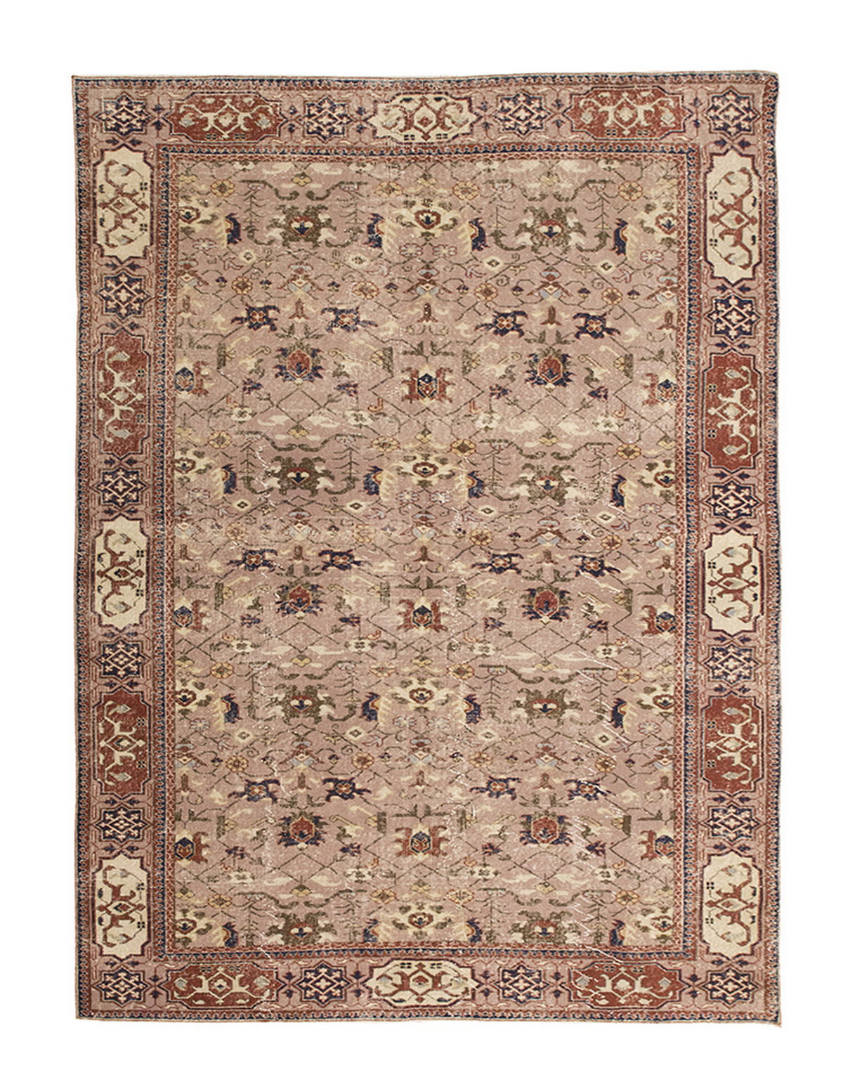 Vintage Large Rug, Oushak Area Rug 6'8" x 9'9" feet 202 x 298 cm