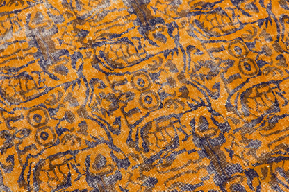 Vintage Large Rug, Oushak Area Rug 6'9" x 10'1" feet 206 x 308 cm