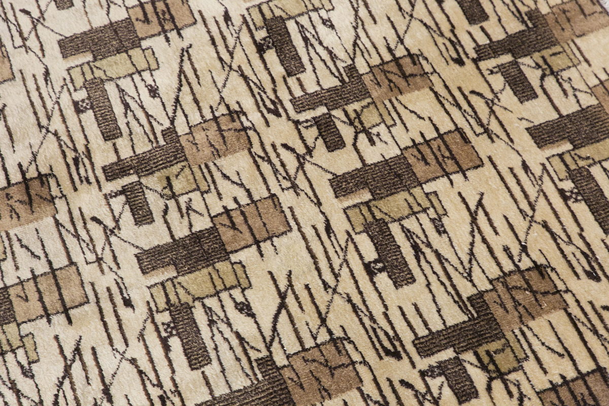 Vintage Large Rug, Oushak Area Rug 6'9" x 7'11" feet 205 x 242 cm