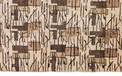 Vintage Large Rug, Oushak Area Rug 6'9" x 7'11" feet 205 x 242 cm
