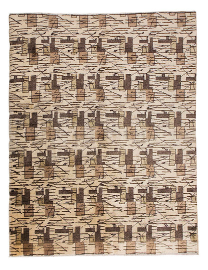 Vintage Large Rug, Oushak Area Rug 6'9" x 7'11" feet 205 x 242 cm