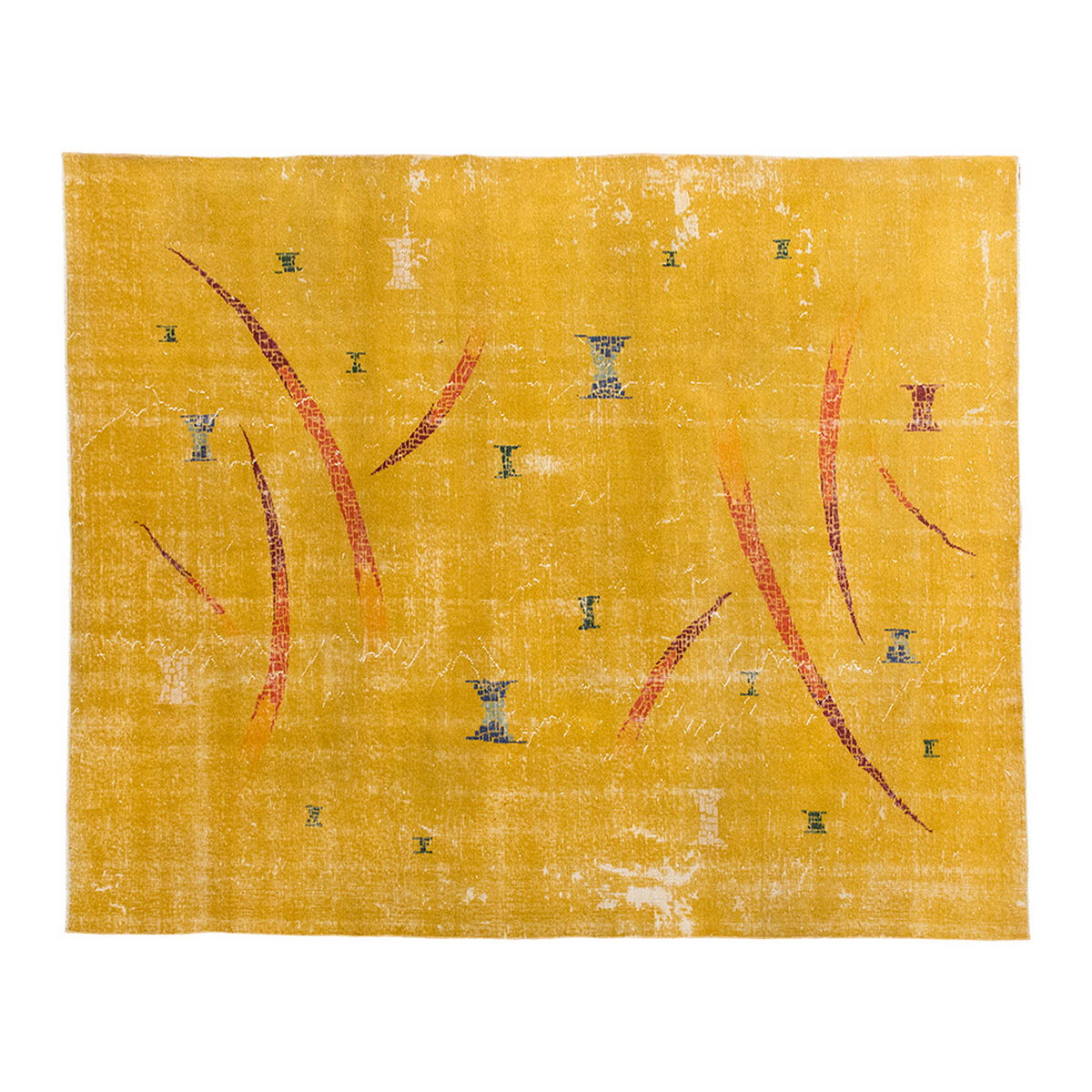 Vintage Large Rug, Oushak Area Rug 6'9" x 9'9" feet 205 x 296 cm