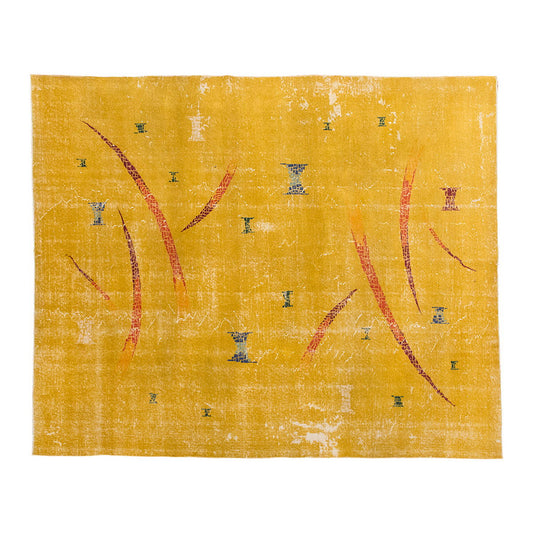 Vintage Large Rug, Oushak Area Rug 6'9" x 9'9" feet 205 x 296 cm