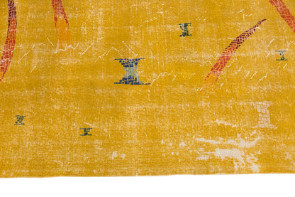 Vintage Large Rug, Oushak Area Rug 6'9" x 9'9" feet 205 x 296 cm