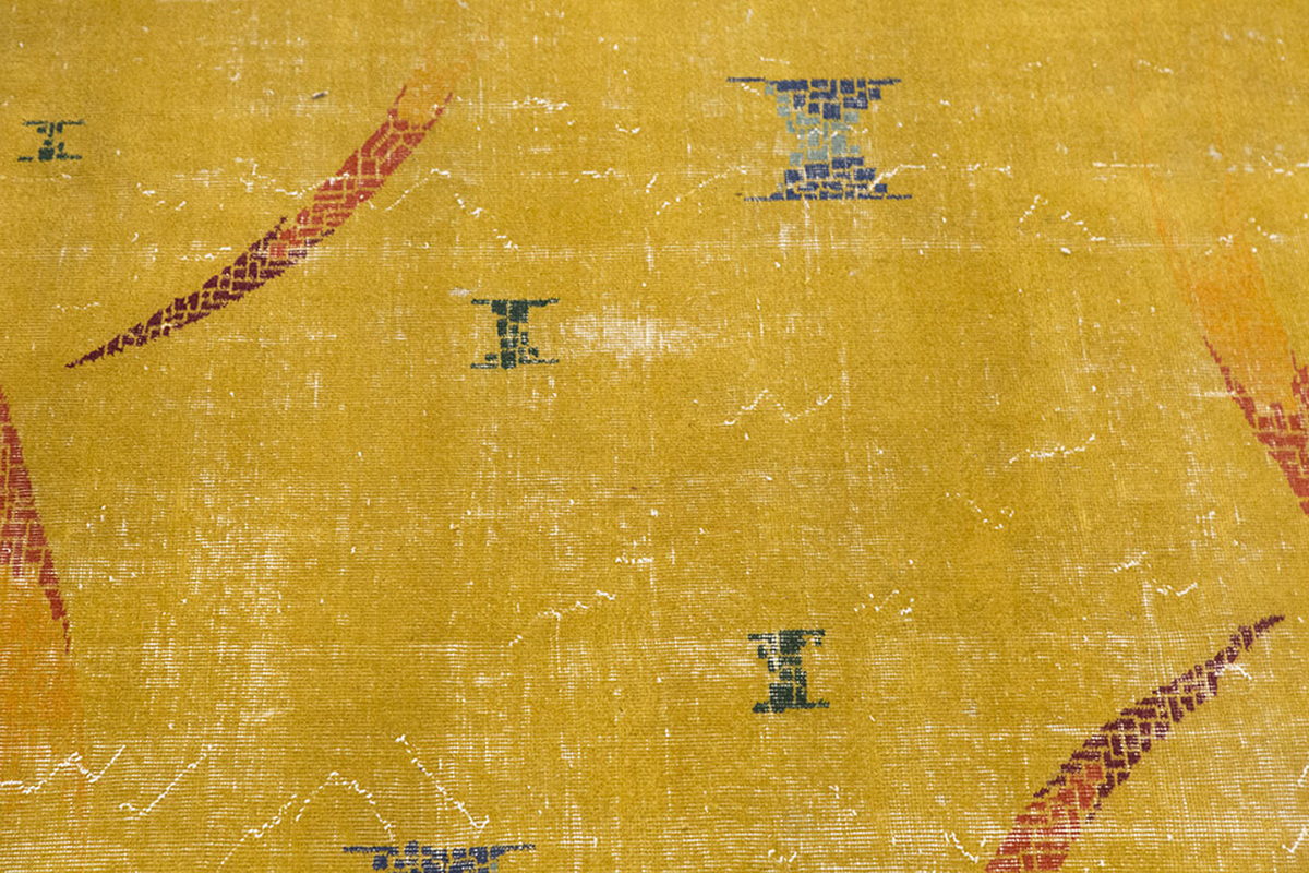 Vintage Large Rug, Oushak Area Rug 6'9" x 9'9" feet 205 x 296 cm