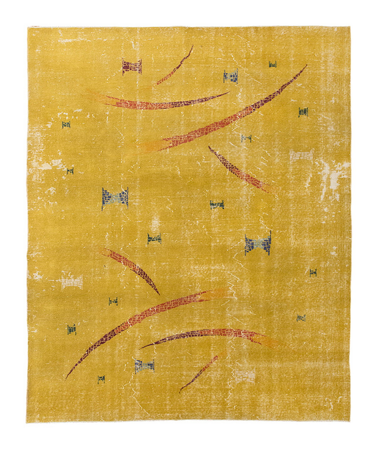Vintage Large Rug, Oushak Area Rug 6'9" x 9'9" feet 205 x 296 cm