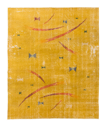 Vintage Large Rug, Oushak Area Rug 6'9" x 9'9" feet 205 x 296 cm