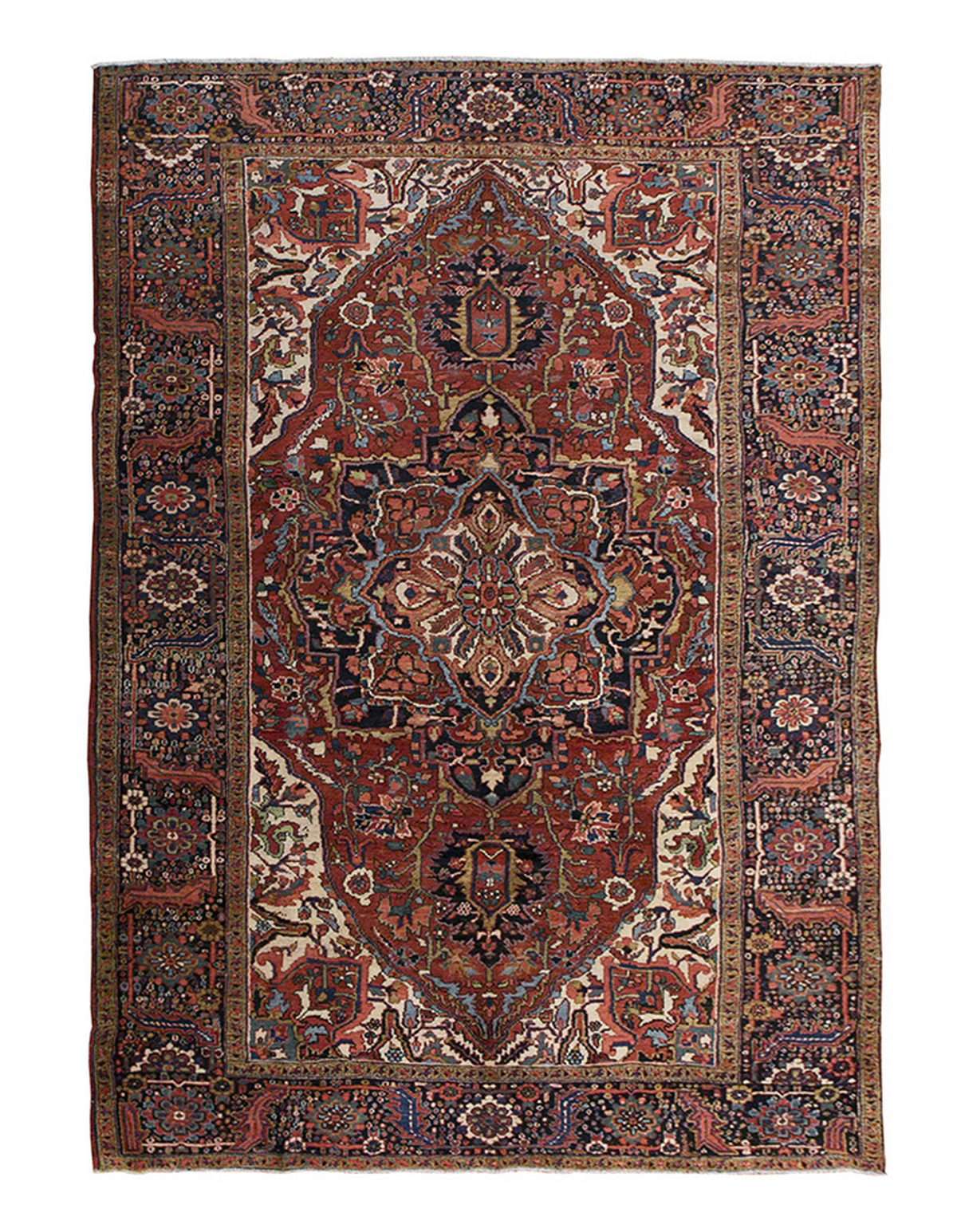 Vintage Large Rug, Oushak Area Rug 7'10" x 11'2" feet 240 x 340 cm