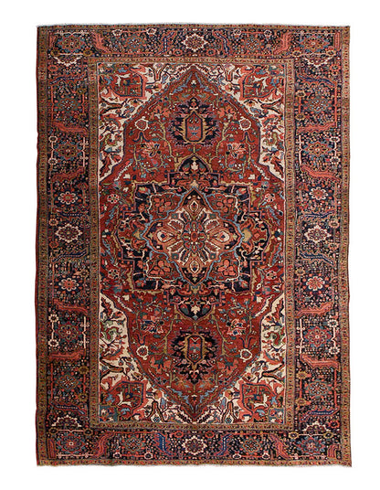 Vintage Large Rug, Oushak Area Rug 7'10" x 11'2" feet 240 x 340 cm