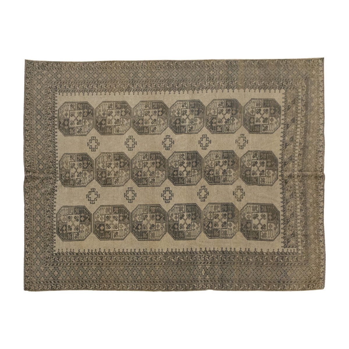 Vintage Large Rug, Oushak Area Rug 7'3" x 10' feet 222 x 305 cm
