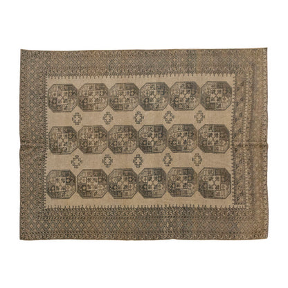 Vintage Large Rug, Oushak Area Rug 7'3" x 10' feet 222 x 305 cm