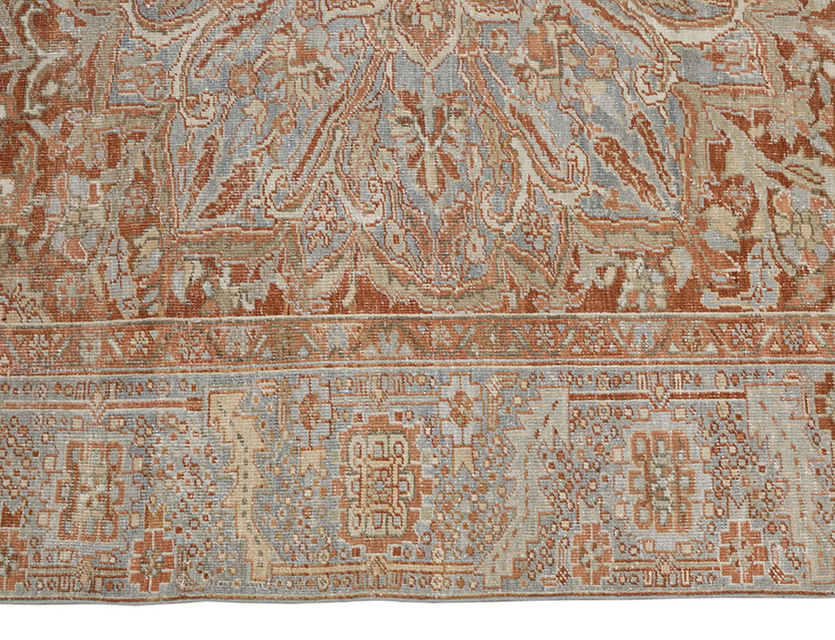 Vintage Large Rug, Oushak Area Rug 7'5" x 11'4" feet 227 x 345 cm