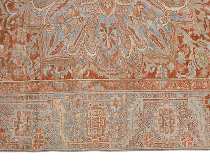 Vintage Large Rug, Oushak Area Rug 7'5" x 11'4" feet 227 x 345 cm