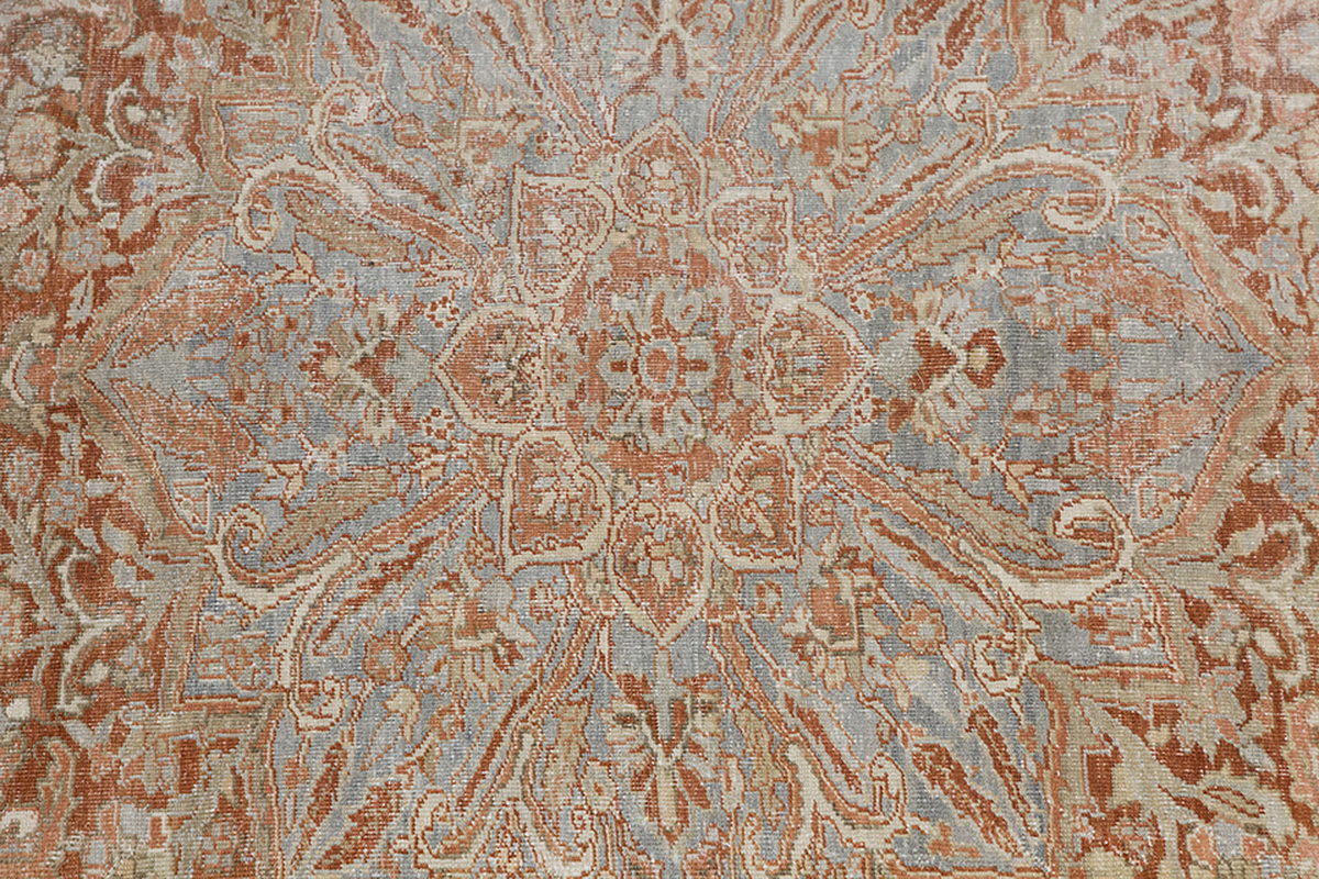 Vintage Large Rug, Oushak Area Rug 7'5" x 11'4" feet 227 x 345 cm