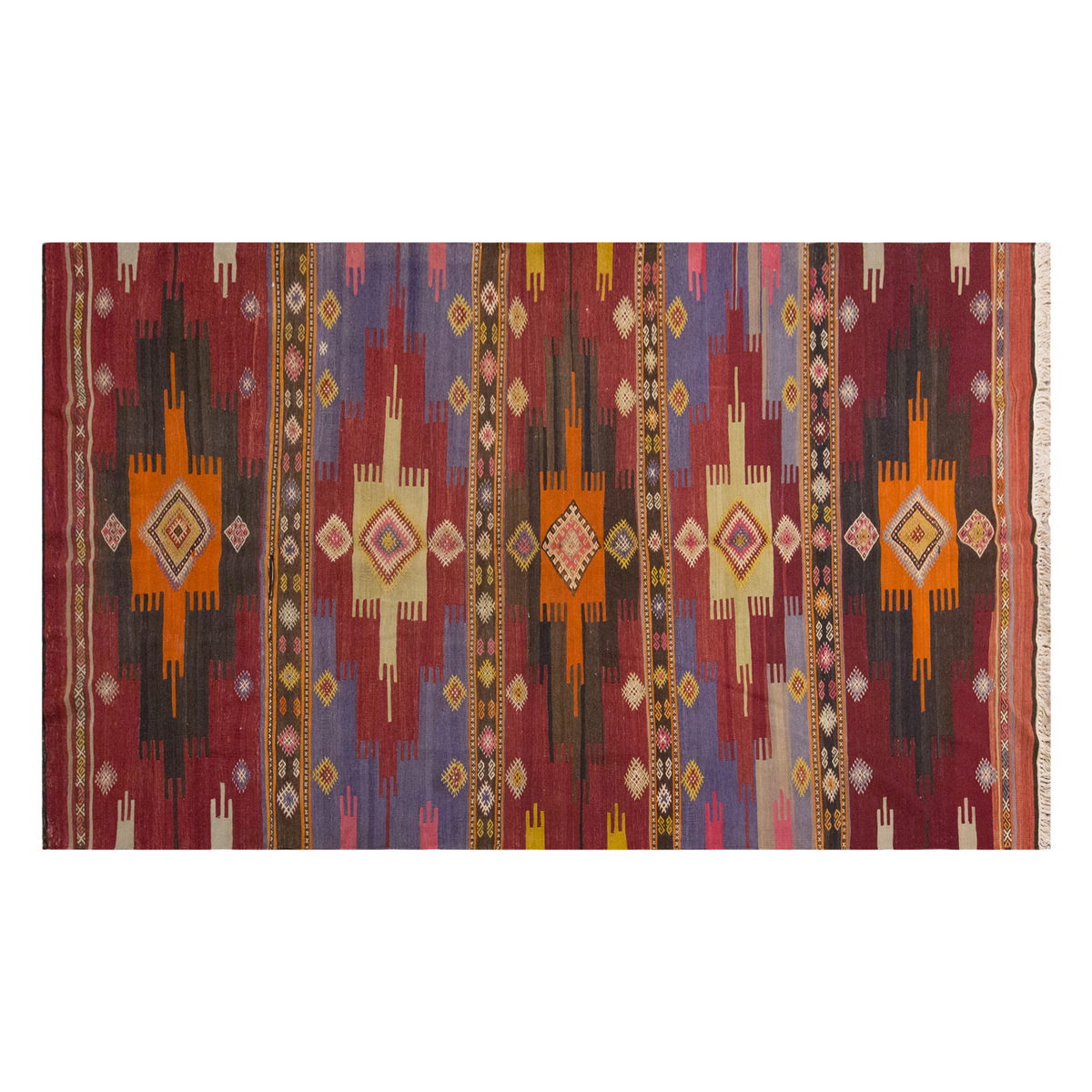 Vintage Large Sivas Kilim, 178 x 364 cm / 6 x 12 ft Kilim