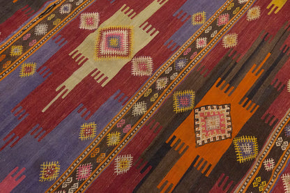 Vintage Large Sivas Kilim, 178 x 364 cm / 6 x 12 ft Kilim