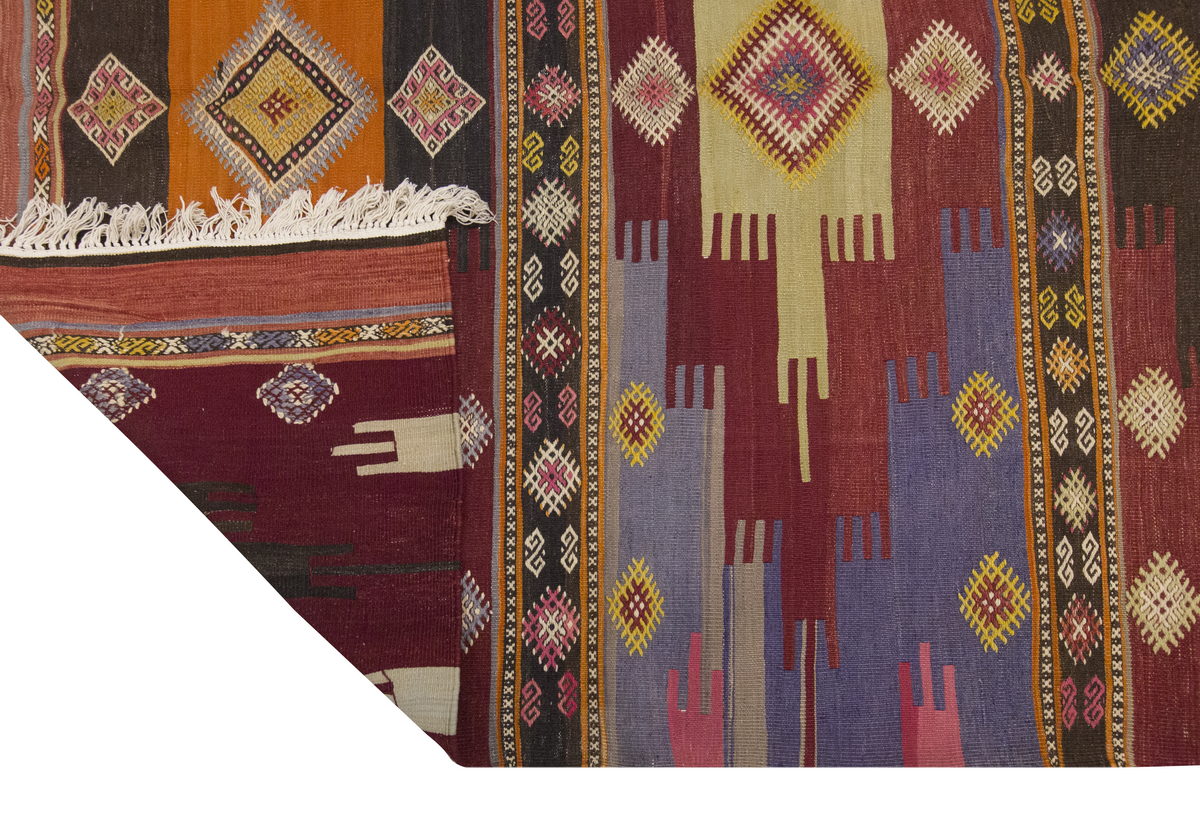 Vintage Large Sivas Kilim, 178 x 364 cm / 6 x 12 ft Kilim