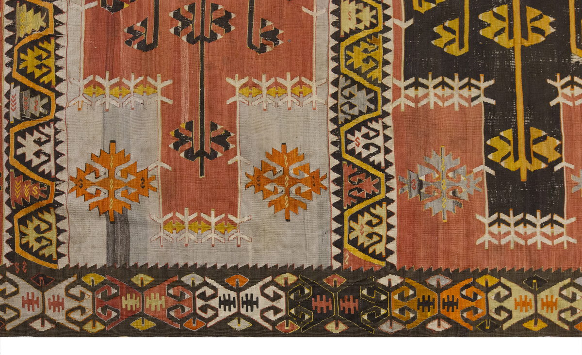 Vintage Large Sivas Kilim, 191 x 374 cm / 6.3 x 12.3 ft Kilim