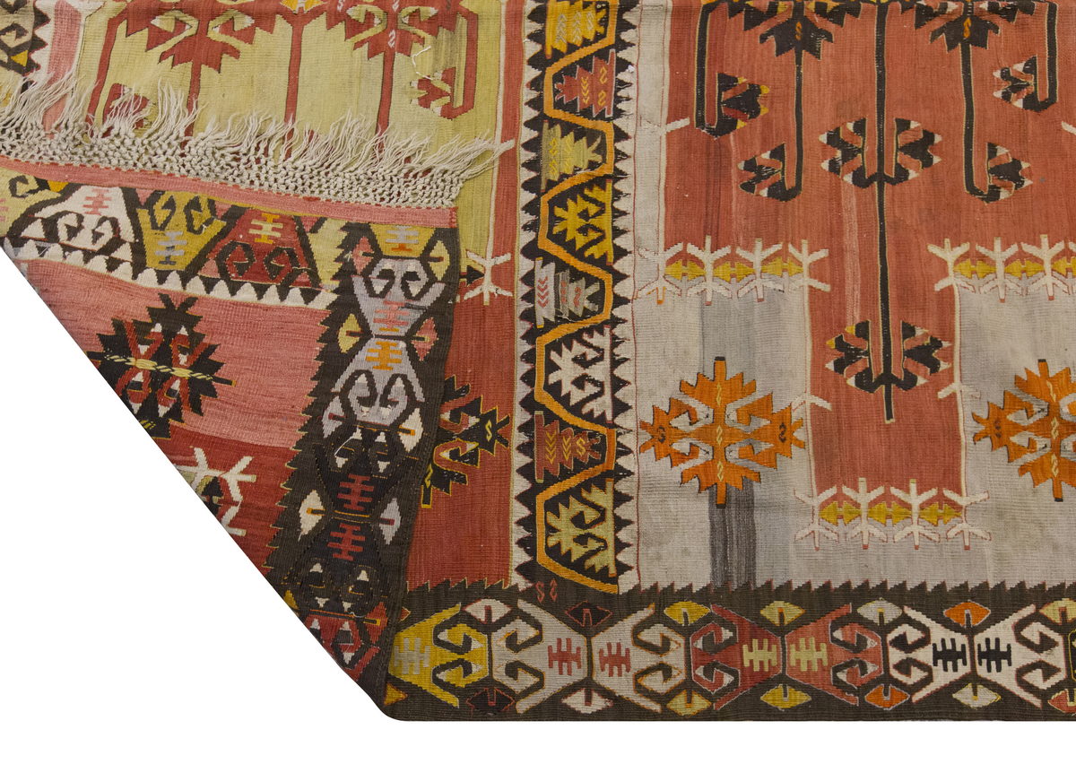Vintage Large Sivas Kilim, 191 x 374 cm / 6.3 x 12.3 ft Kilim