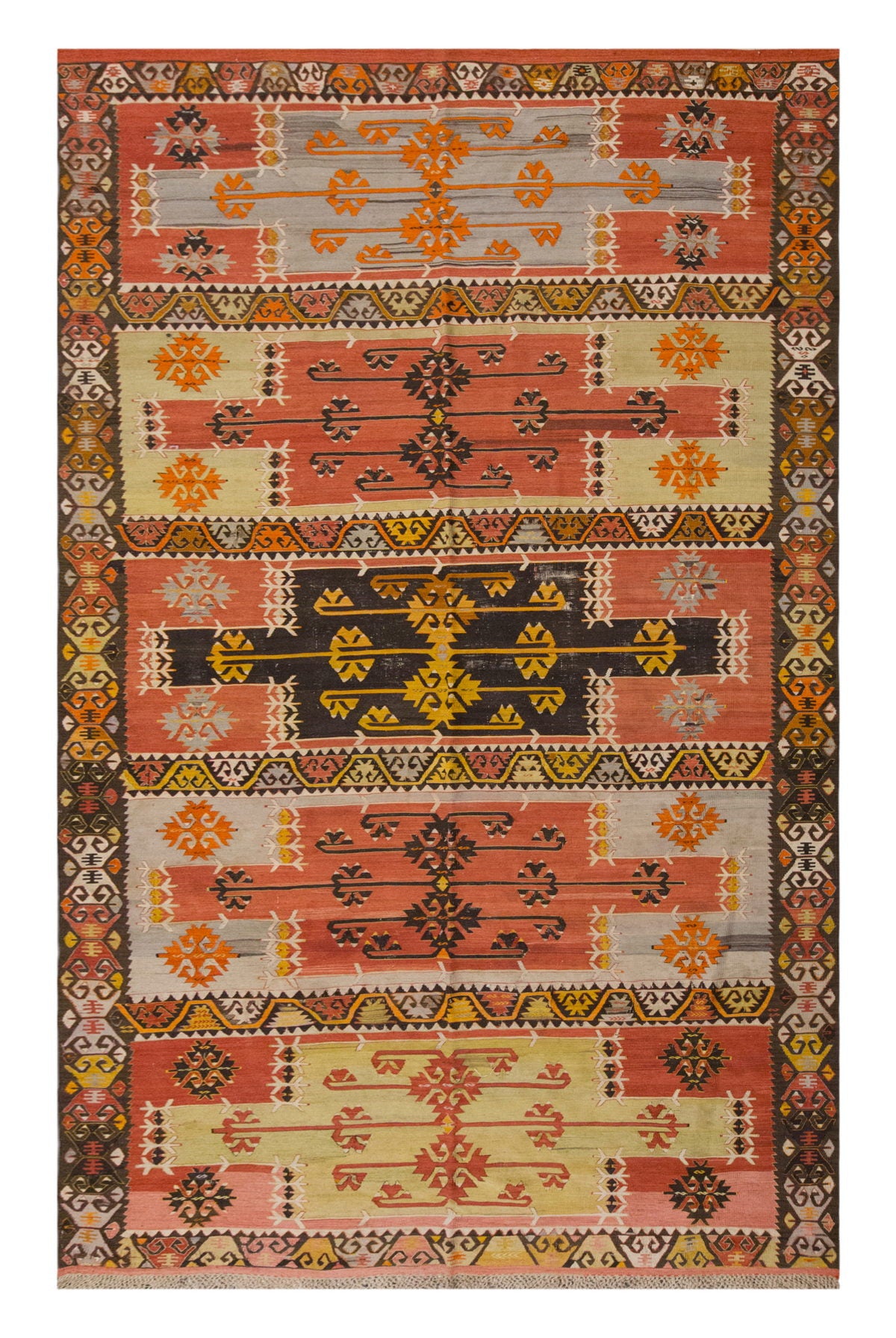 Vintage Large Sivas Kilim, 191 x 374 cm / 6.3 x 12.3 ft Kilim