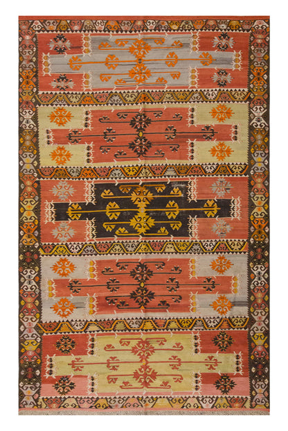 Vintage Large Sivas Kilim, 191 x 374 cm / 6.3 x 12.3 ft Kilim