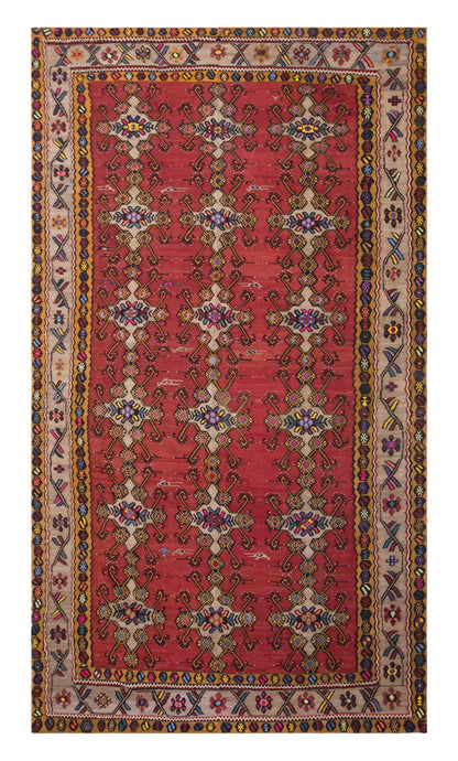 Vintage Large Sivas Kilim, 220 x 434 cm / 7.3 x 14.3 ft Kilim