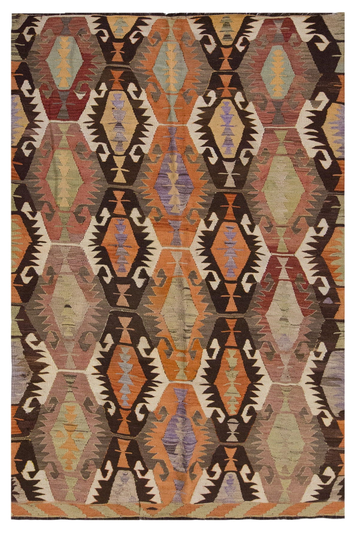 Vintage Large Toros Mountain Nomadic Kilim, 179 x 270 cm / 6 x 9 ft ilim