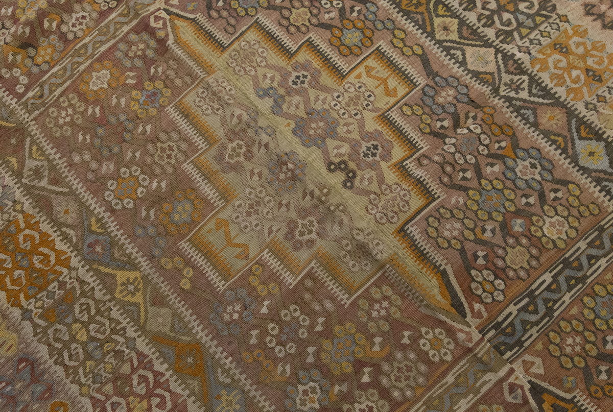 Vintage Large Turkish Kilim, 174 x 406 cm / 5.9 x 13.4 ft Kilim