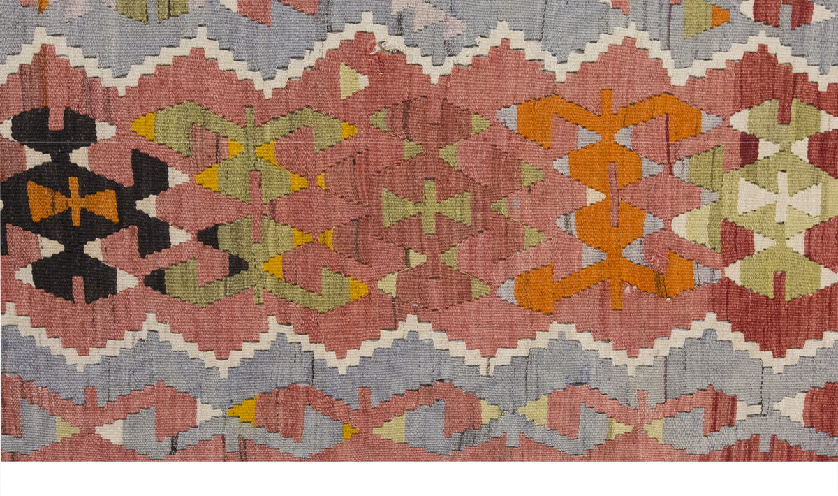Vintage Large Uşak Eşme Kilim, 162 x 326 cm / 5.4 x 10.8 ft Kilim