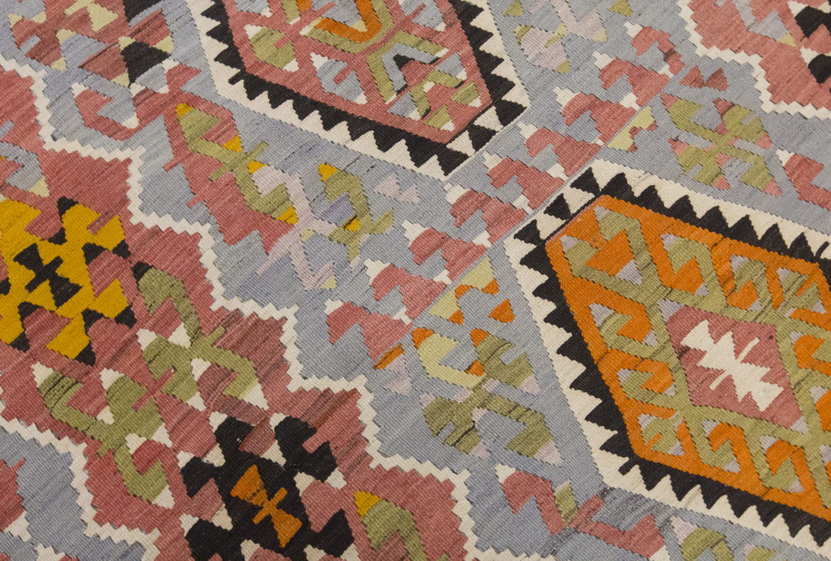 Vintage Large Uşak Eşme Kilim, 162 x 326 cm / 5.4 x 10.8 ft Kilim