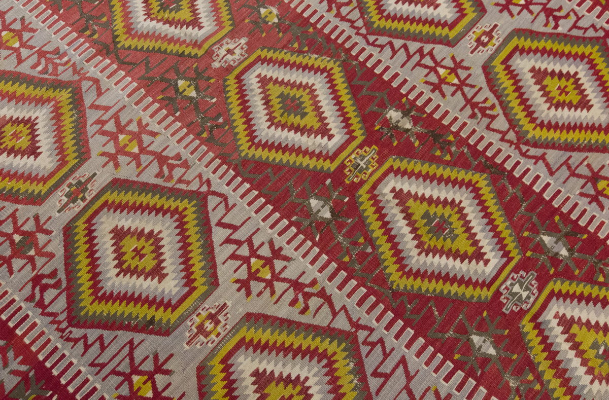 Vintage Large Uşak Eşme Kilim, 164 x 296 cm / 5.5 x 9.9 ft Kilim
