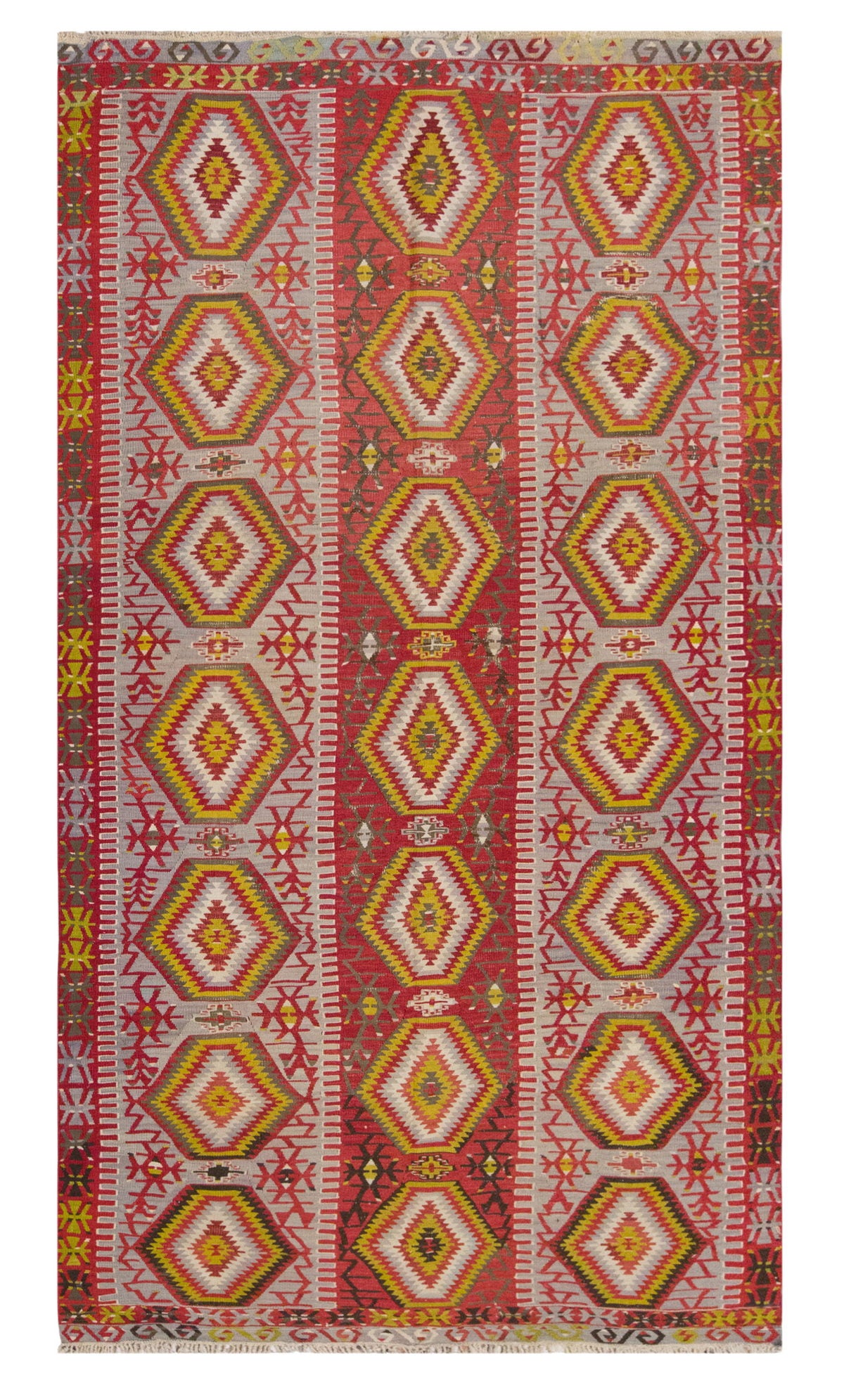 Vintage Large Uşak Eşme Kilim, 164 x 296 cm / 5.5 x 9.9 ft Kilim