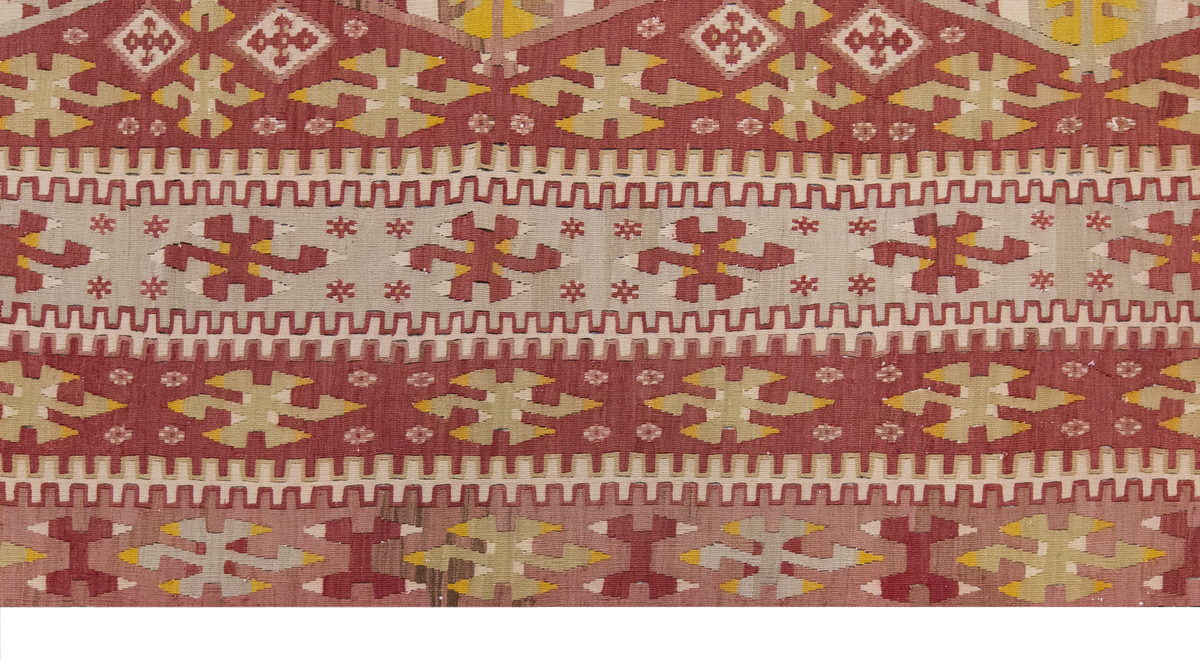 Vintage Large Uşak Eşme Kilim, 170 x 336 cm / 5.7 x 11 ft Kilim