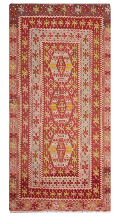 Vintage Large Uşak Eşme Kilim, 170 x 336 cm / 5.7 x 11 ft Kilim