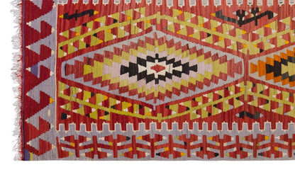 Vintage Large Uşak Eşme Kilim, 173 x 340 cm / 5.8 x 11.2 ft Kilim