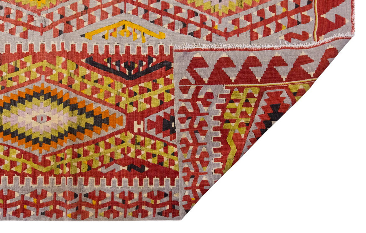 Vintage Large Uşak Eşme Kilim, 173 x 340 cm / 5.8 x 11.2 ft Kilim