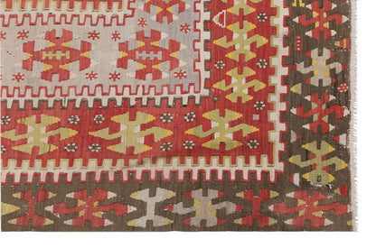 Vintage Large Uşak Eşme Kilim, 174 x 308 cm / 5.9 x 10.1 ft Kilim