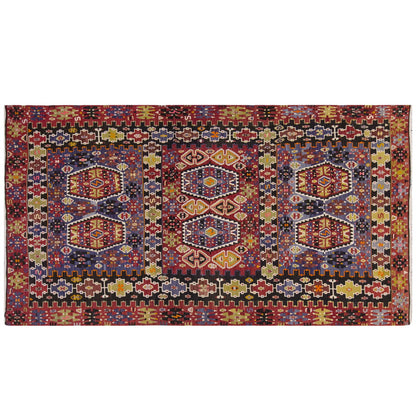 Vintage Large Uşak Eşme Kilim, 174 x 320 cm / 5.9 x 10.6 ft Kilim
