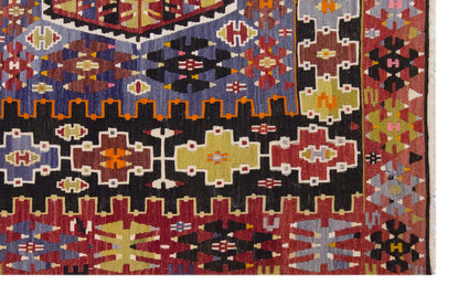 Vintage Large Uşak Eşme Kilim, 174 x 320 cm / 5.9 x 10.6 ft Kilim