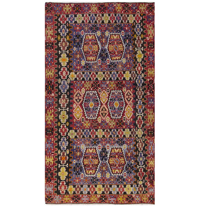 Vintage Large Uşak Eşme Kilim, 174 x 320 cm / 5.9 x 10.6 ft Kilim