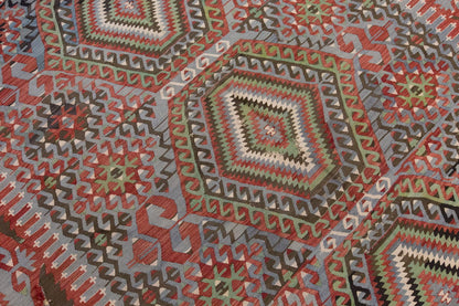 Vintage Large Uşak Eşme Kilim, 176 x 345 cm / 5.9 x 11.4 ft Kilim