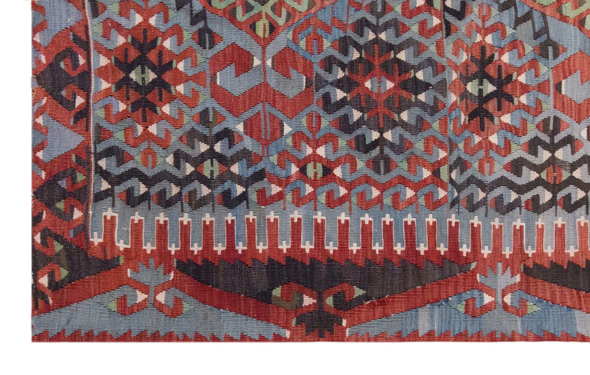 Vintage Large Uşak Eşme Kilim, 176 x 345 cm / 5.9 x 11.4 ft Kilim