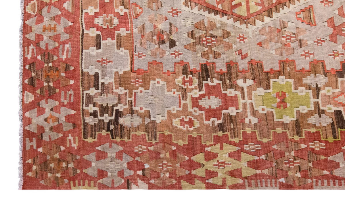 Vintage Large Uşak Eşme Kilim, 182 x 318 cm / 6 x 10.5 ft Kilim