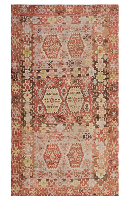 Vintage Large Uşak Eşme Kilim, 182 x 318 cm / 6 x 10.5 ft Kilim