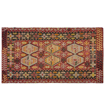 Vintage Large Uşak Eşme Kilim, 184 x 338 cm / 6 x 11.1 ft Kilim