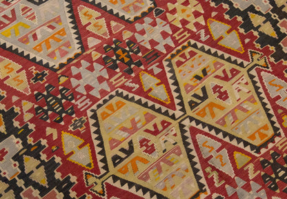 Vintage Large Uşak Eşme Kilim, 184 x 338 cm / 6 x 11.1 ft Kilim